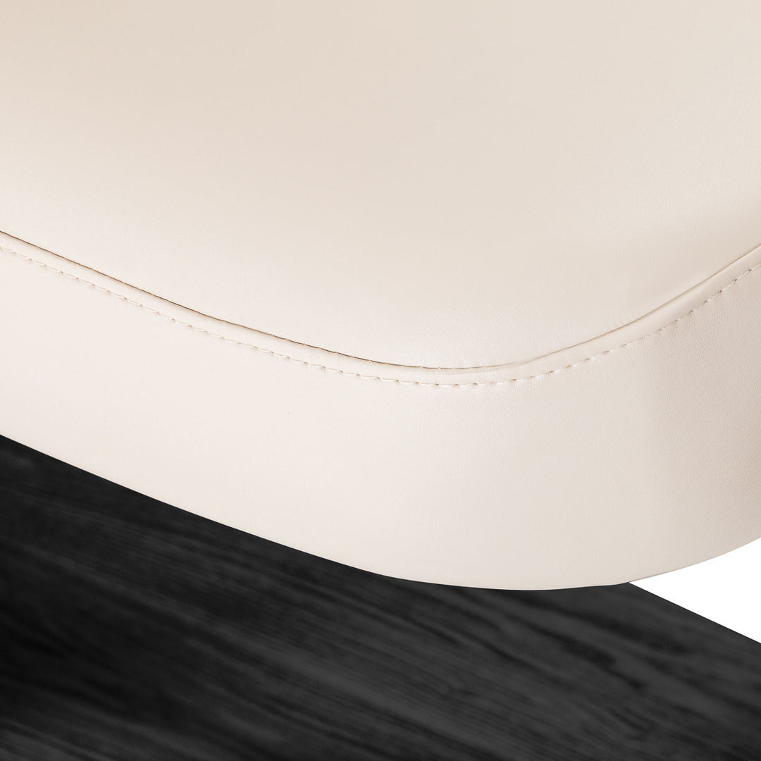 Massagebänk elektrisk Sillon Relax Crème-Svart - bild 10