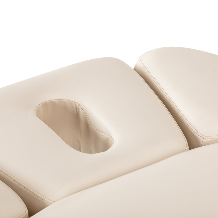 Massagebänk elektrisk Sillon Relax Crème-Svart - bild 12