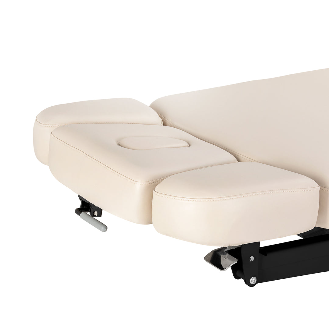 Massagebänk elektrisk Sillon Relax Crème-Svart - bild 13