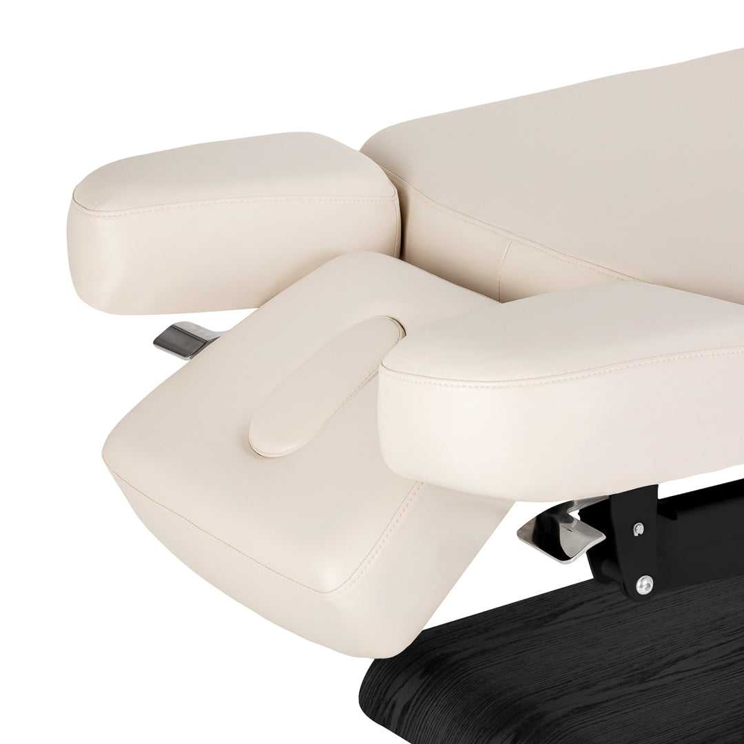 Massagebänk elektrisk Sillon Relax Crème-Svart - bild 14