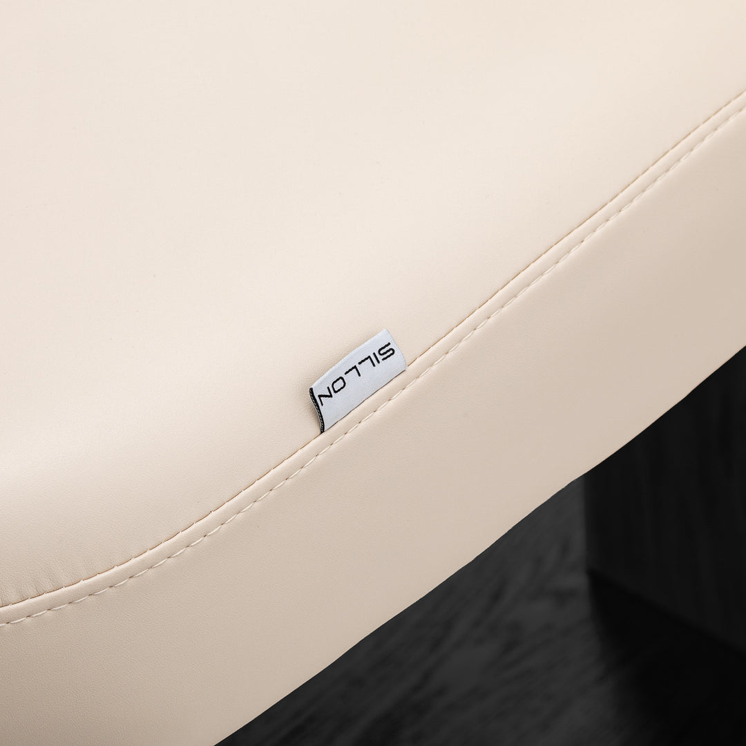 Massagebänk elektrisk Sillon Relax Crème-Svart - bild 18