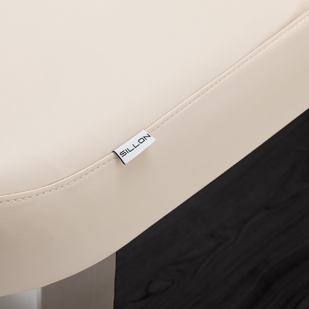 Massagebänk elektrisk Sillon Comfort Crème-Svart - bild 14