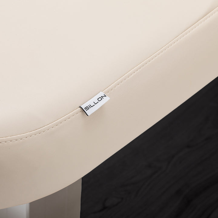 Massagebänk elektrisk Sillon Comfort Crème-Svart - bild 14