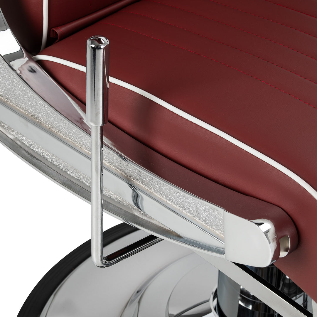 Barberstol Gabbiano Visionerio Rood - bild 8