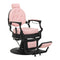 Barberstol Gabbiano President - Rosa/Svart
