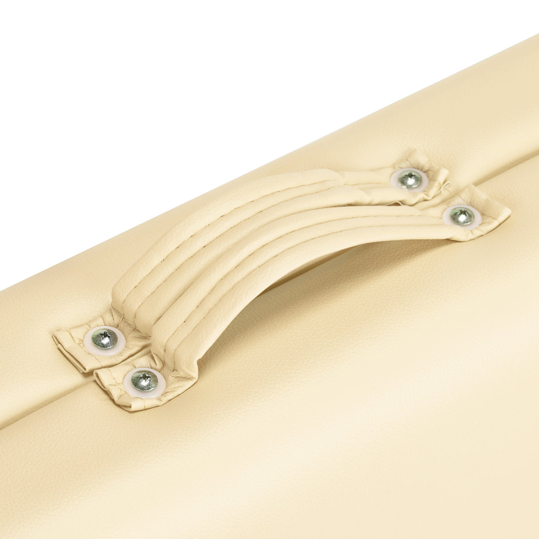 Massagebänk Hopfällbar Aluminium Balance 2 Zoner Crème