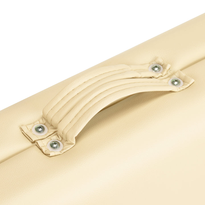 Massagebänk Hopfällbar Aluminium Balance 2 Zoner Crème