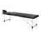 Massagebänk Hopfällbar Aluminium Balance 2 Zoner Svart