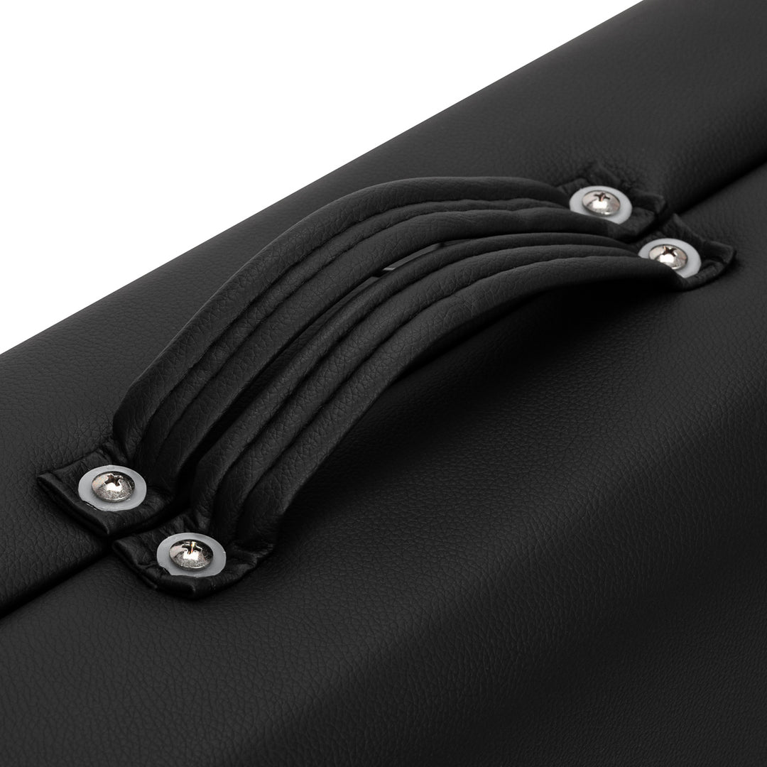 Massagebänk Hopfällbar Aluminium Balance 2 Zoner Svart