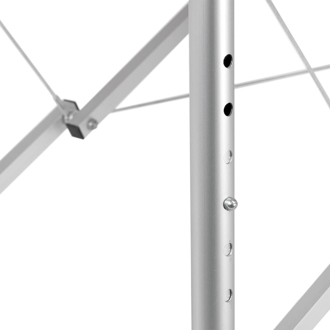 Massagebänk Hopfällbar Aluminium Balance 3 Zoner Vit