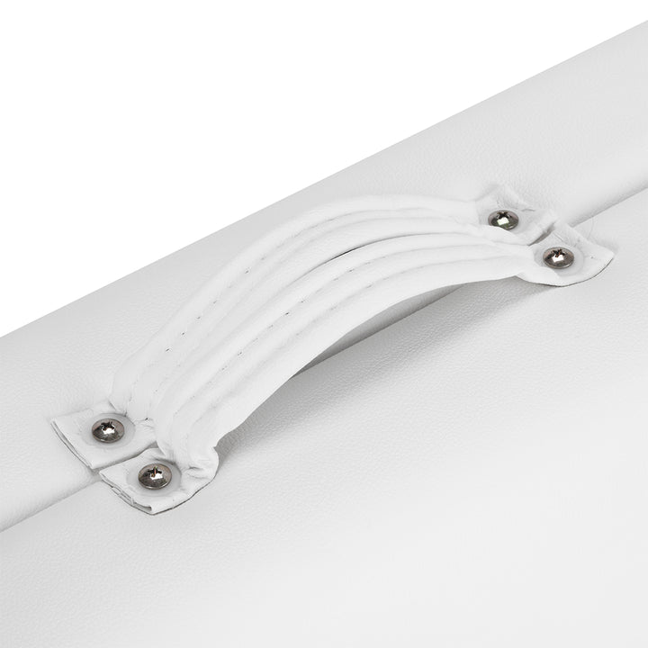 Massagebänk Hopfällbar Aluminium Balance 3 Zoner Vit