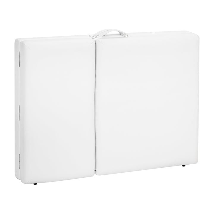 Massagebänk Hopfällbar Aluminium Balance 3 Zoner Vit