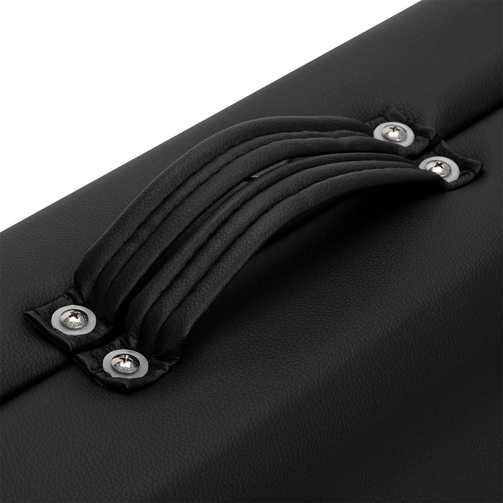 Massagebänk Hopfällbar Aluminium Balance 3 Zoner Svart