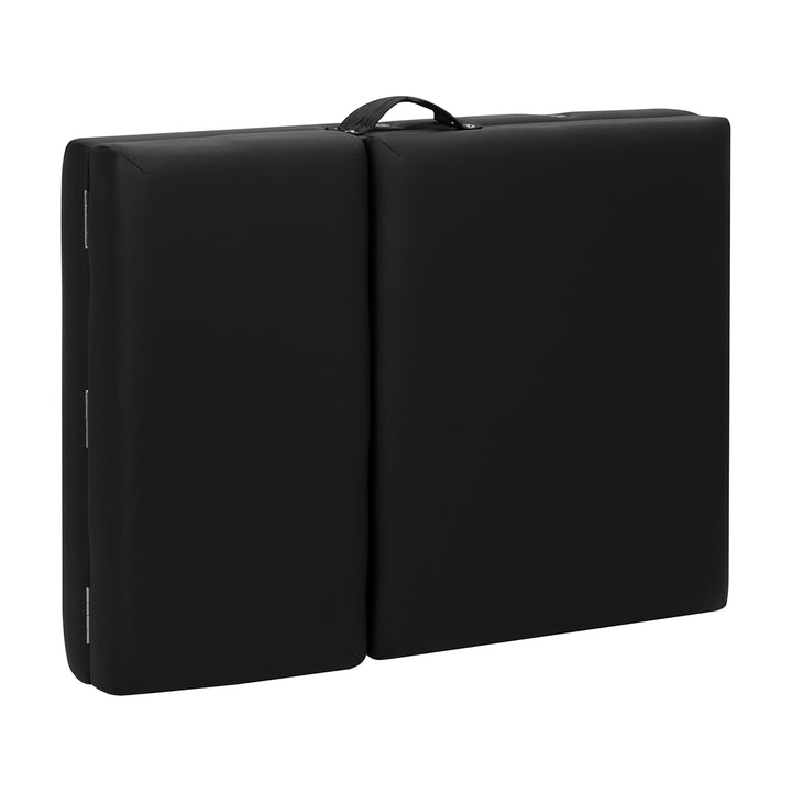 Massagebänk Hopfällbar Aluminium Balance 3 Zoner Svart