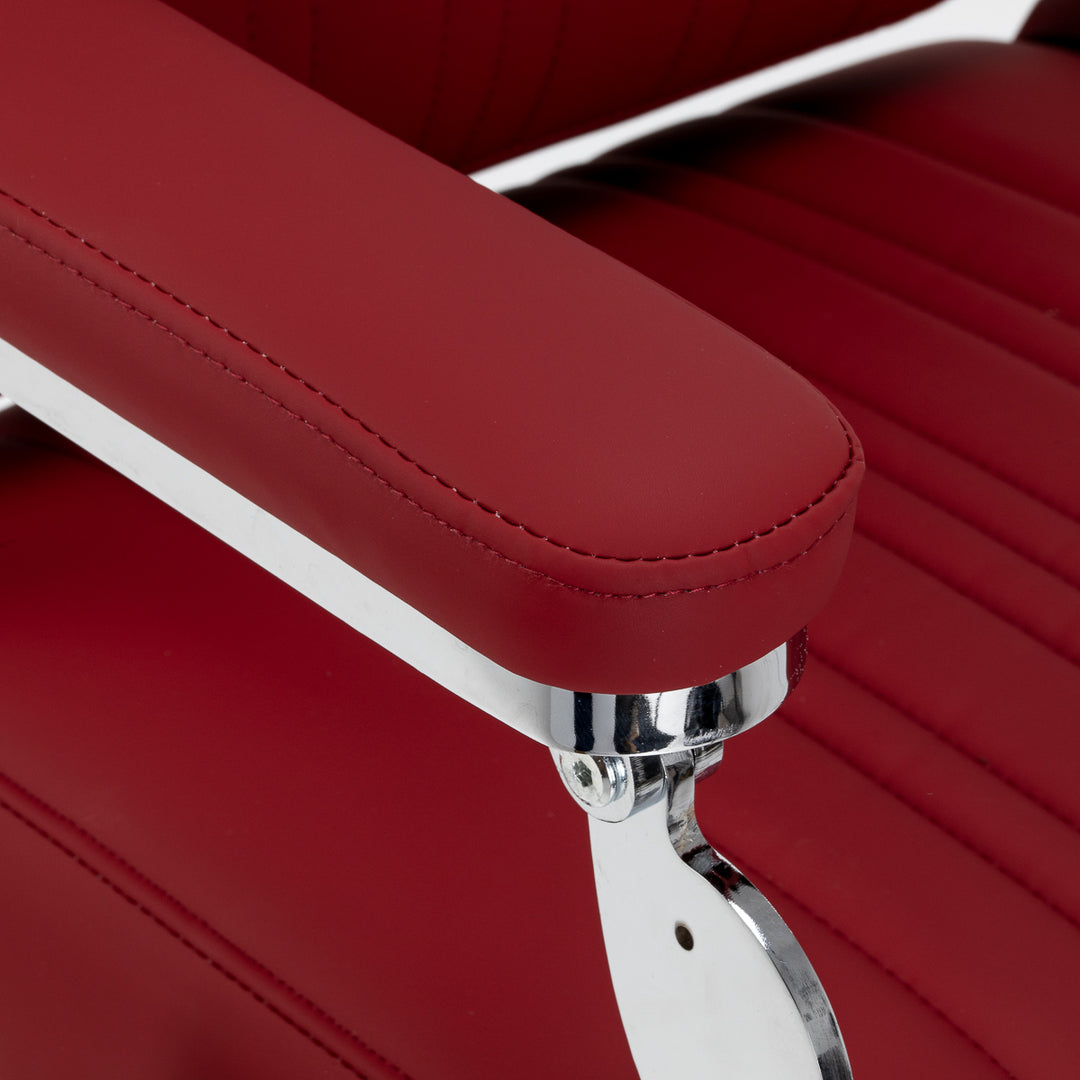Barberstol Gabbiano Elias Rood - bild 6