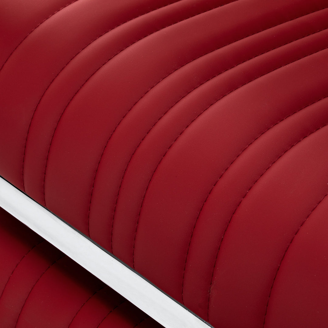 Barberstol Gabbiano Elias Rood - bild 8