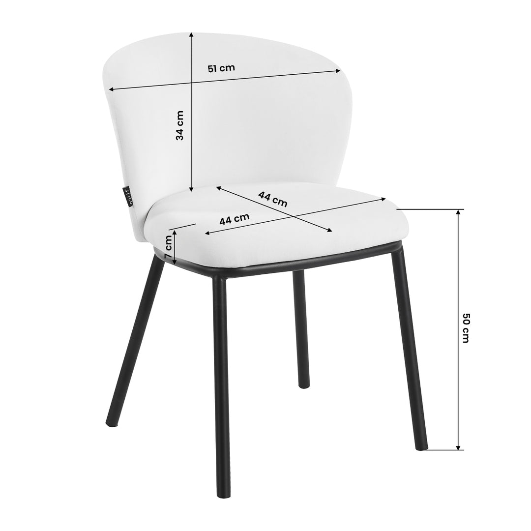 Salonstoel 4Rico Linea Wit - afbeelding 8
