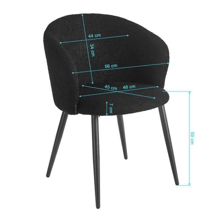 Salonstoel 4Rico Asola Zwart - afbeelding 8
