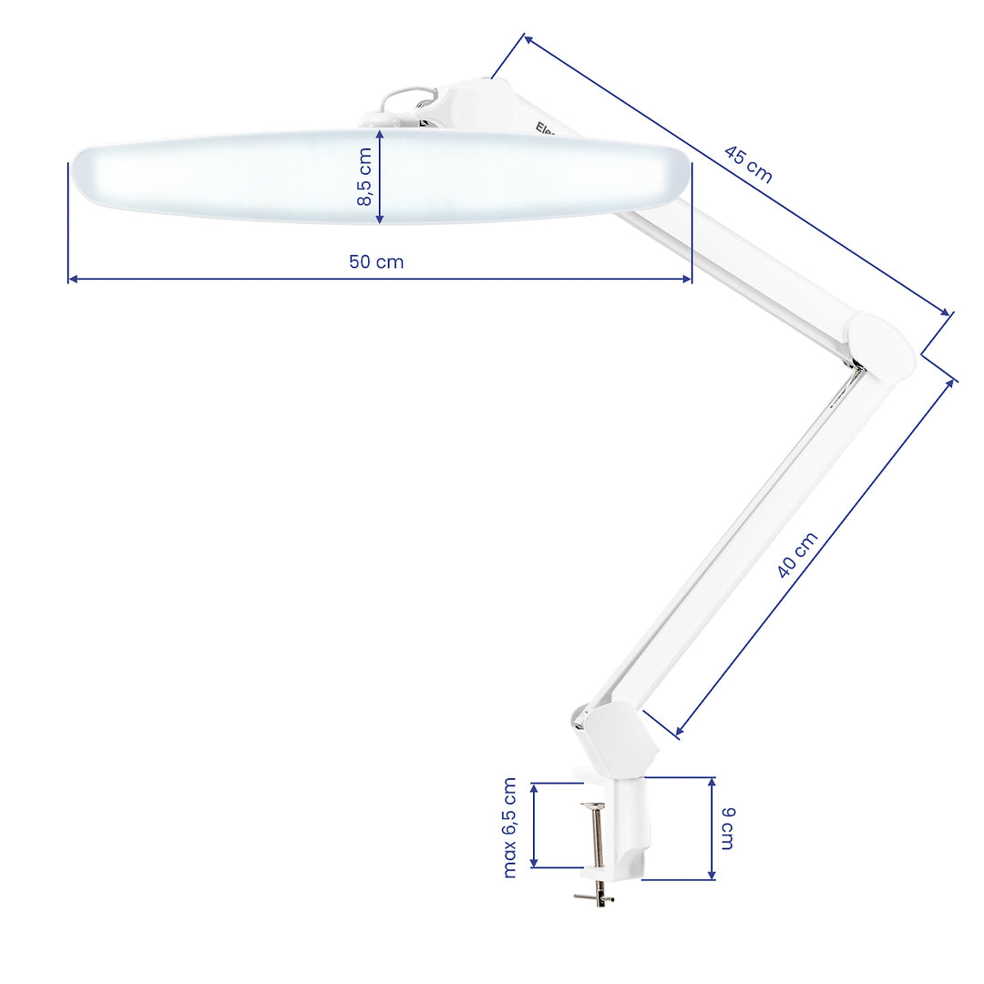 LED-lampa med bordsfäste för salong Elegante Vit - bild 7