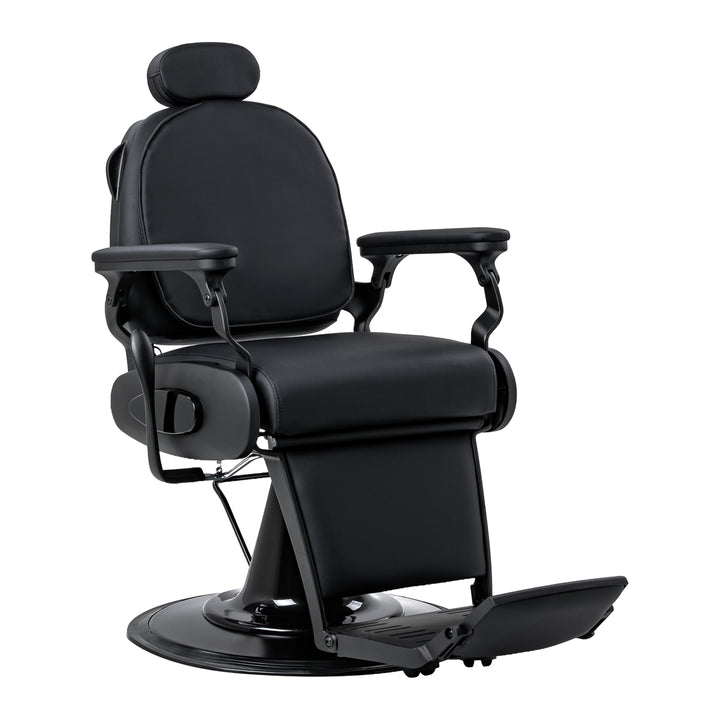 Barberstol Gabbiano Francesco med Massage Svart-Svart