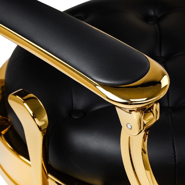 Barberstol Gabbiano Niccolo Svart-Guld - bild 6