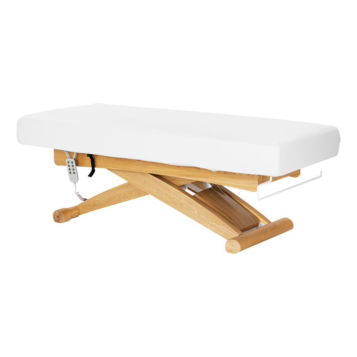 Massagetafel Elektrisch Sillon Siesta Wit-Lichtbruin - afbeelding 4