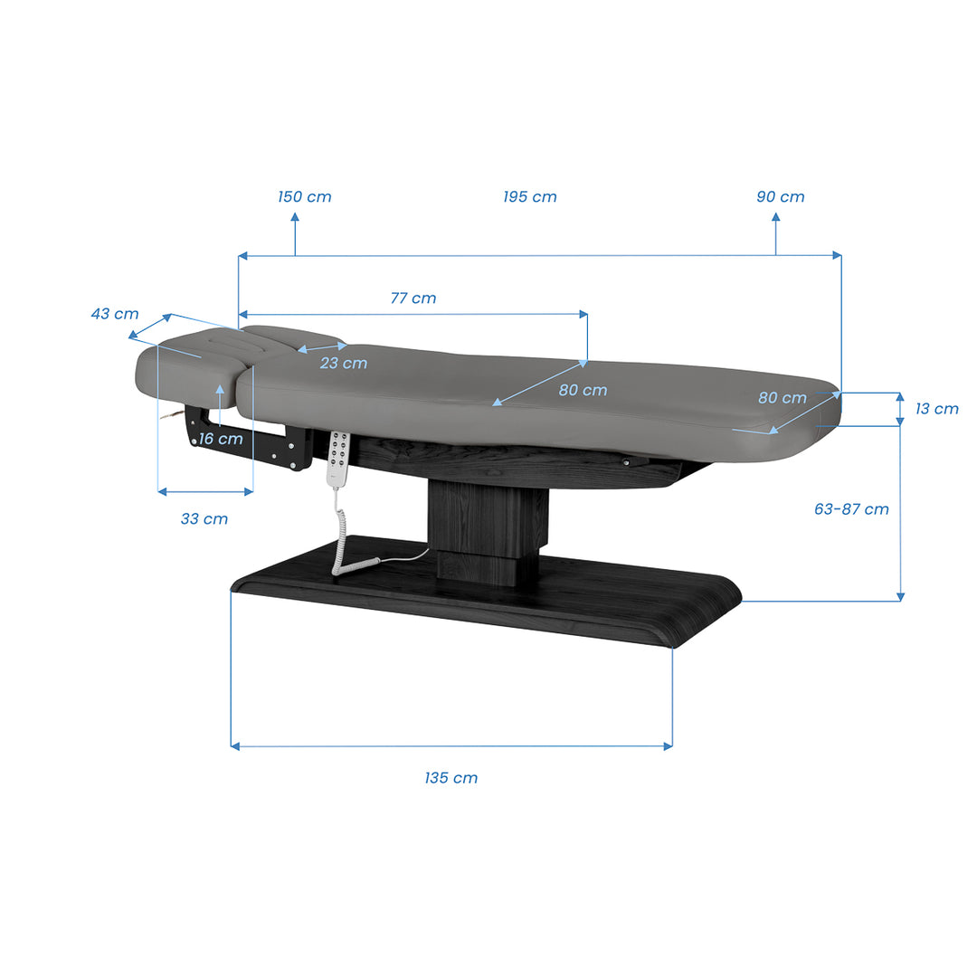 Massagetafel Elektrisch Sillon Relax Grijs-Zwart - afbeelding 20