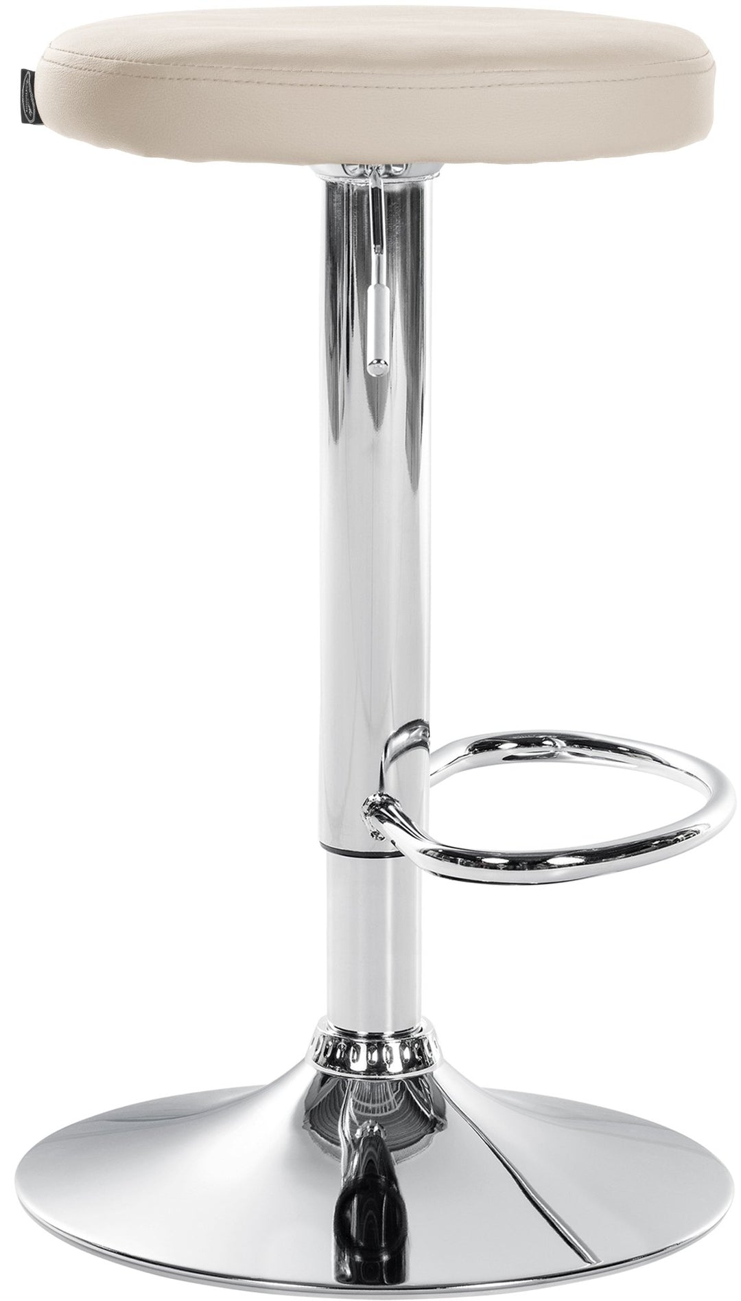 Barstol Konstläder Justerbar Vridbar 109 Krämfärgad - bild 4