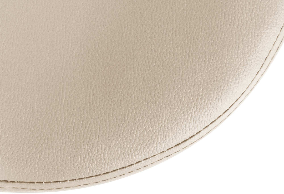 Barstol Konstläder Justerbar Vridbar 109 Krämfärgad - bild 6