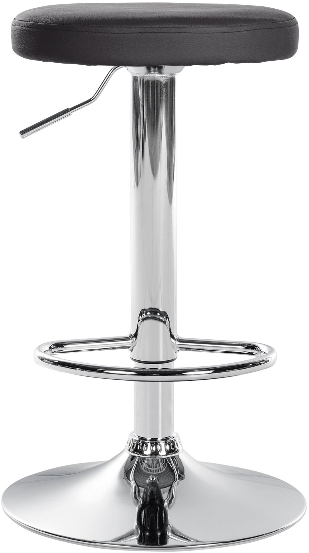 Barstol Konstläder Justerbar Vridbar 109 Svart - bild 3