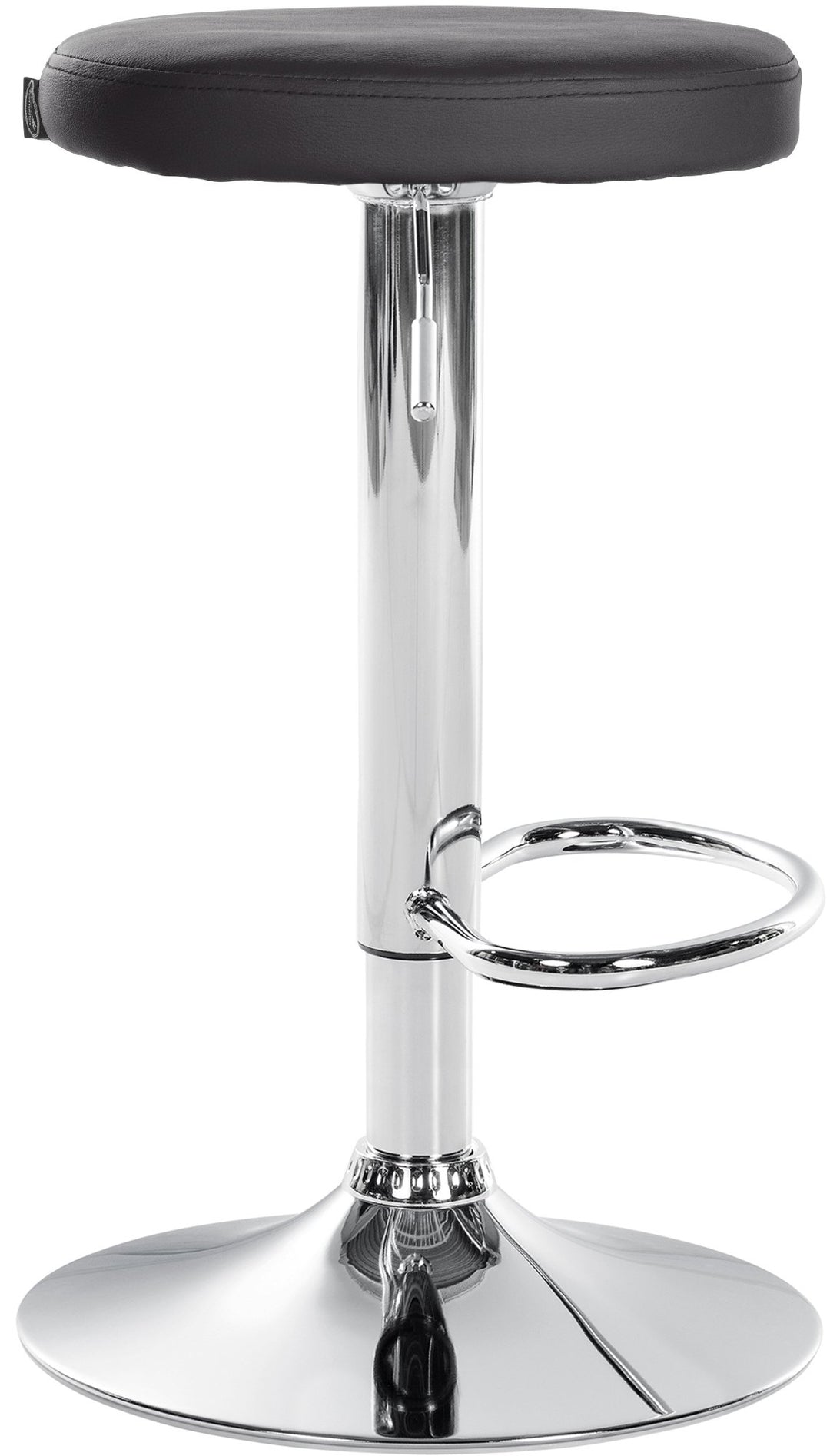 Barstol Konstläder Justerbar Vridbar 109 Svart - bild 4