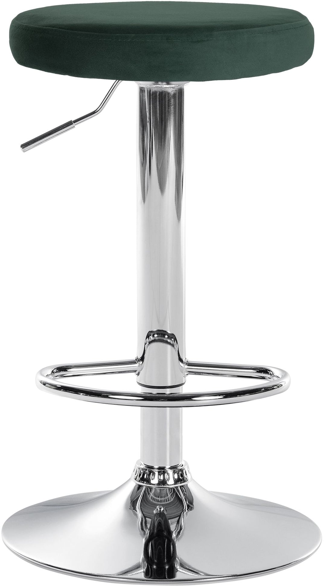 Set med 2 Barstolar Sammet Justerbar Vridbar 109 Grön - bild 3