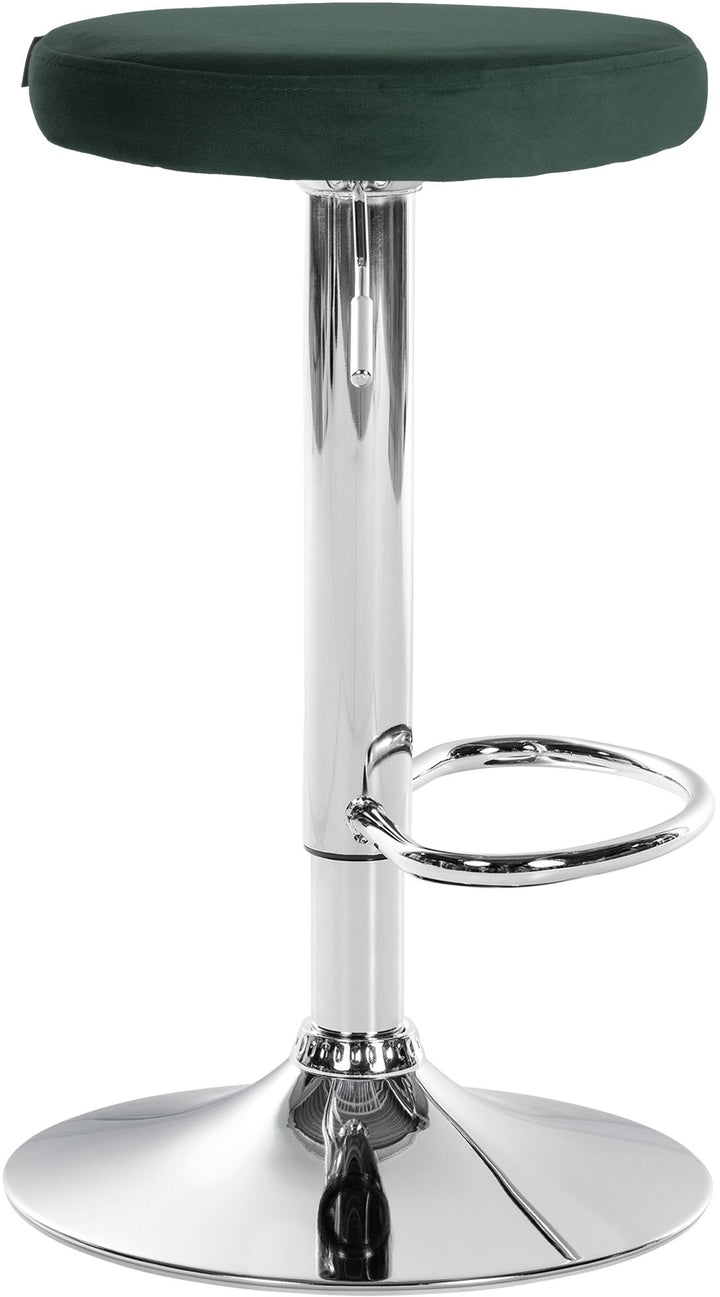 Set med 2 Barstolar Sammet Justerbar Vridbar 109 Grön - bild 4