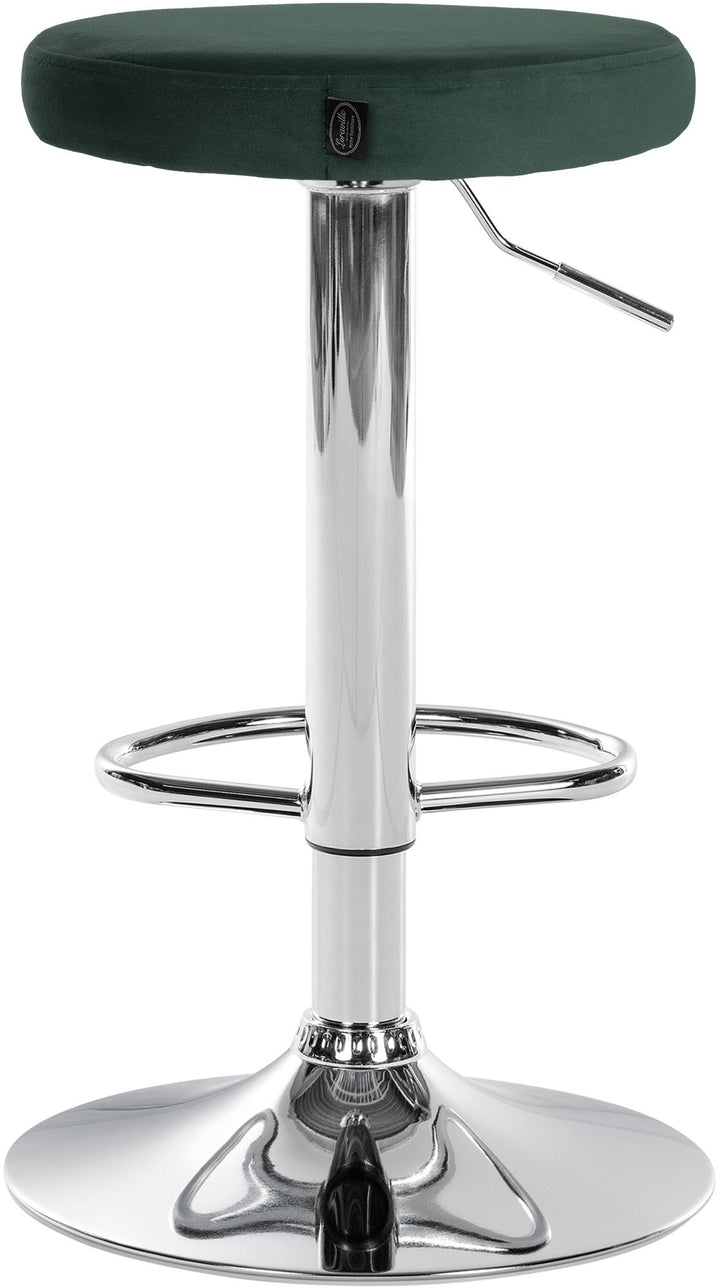 Set med 2 Barstolar Sammet Justerbar Vridbar 109 Grön - bild 6