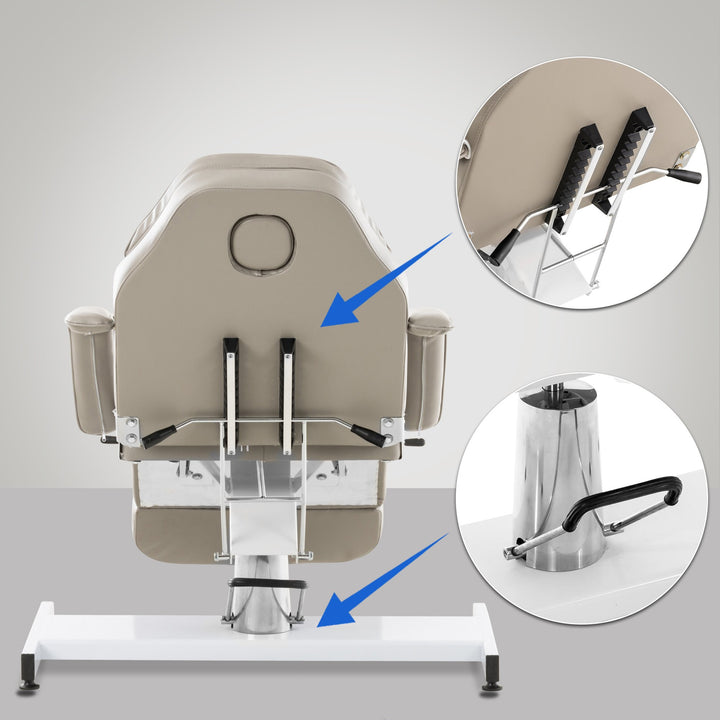 Hydraulisk behandlingsstol 102 Pedikyr - Grå - bild 5