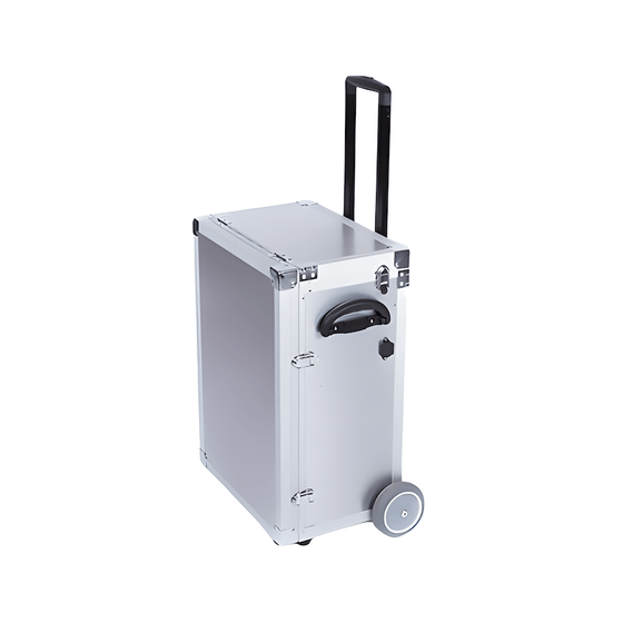Fotvårdsväska med Trolley PodoMobile Maxi Brush Silver