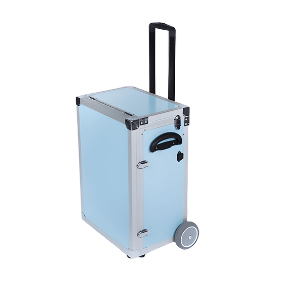 Fotvårdsväska PodoMobile Maxi Grey Blue med Trolley