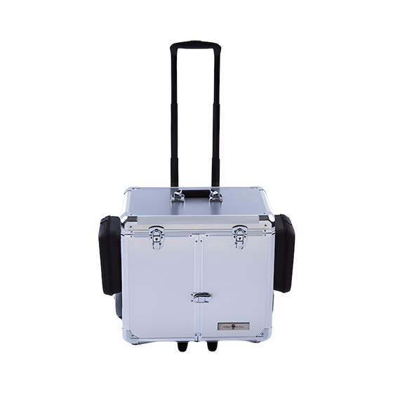 Fotvårdsväska PodoMobile Midi Brush Silver med Trolley