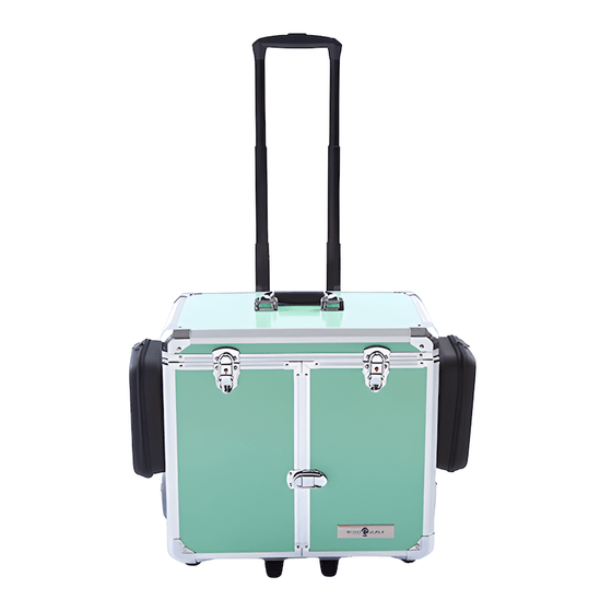 Fotvårdsväska PodoMobile Midi Youth Green med Trolley