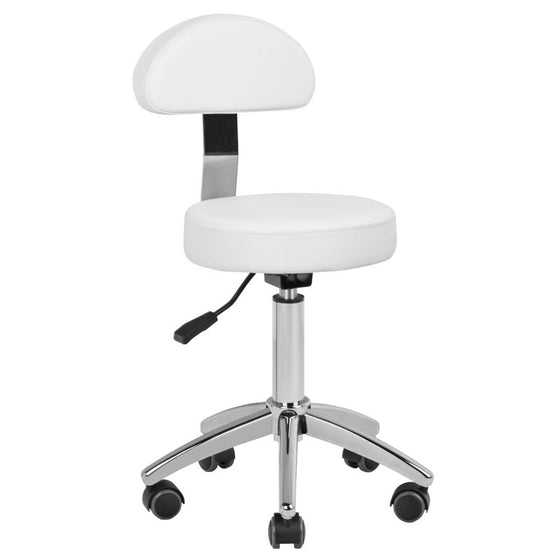 Taburett Sadelstol AM-304 Justerbar - Vit