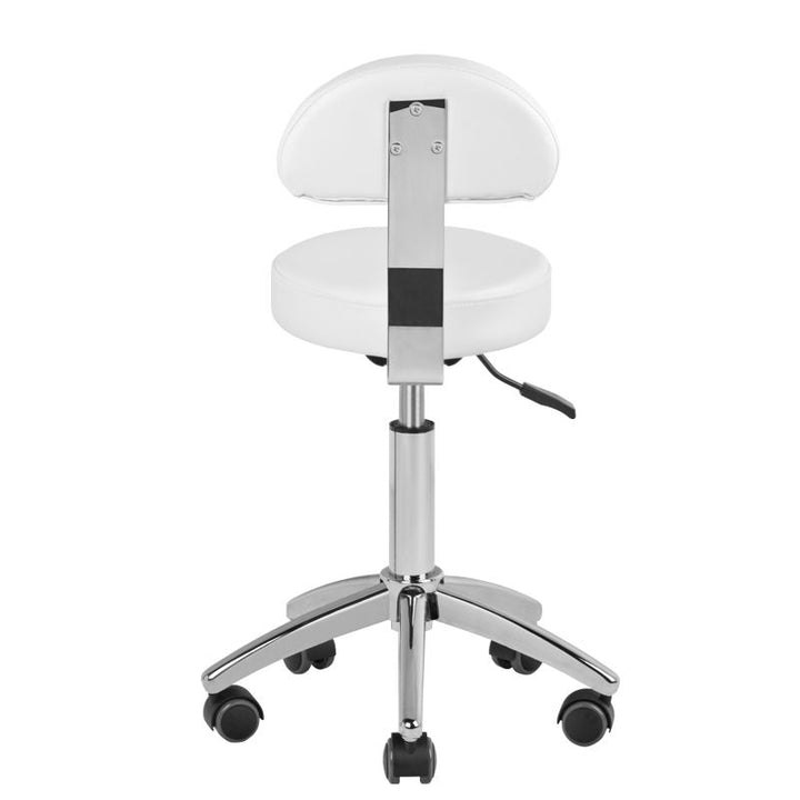 Taburett Sadelstol AM-304 Justerbar - Vit - bild 3