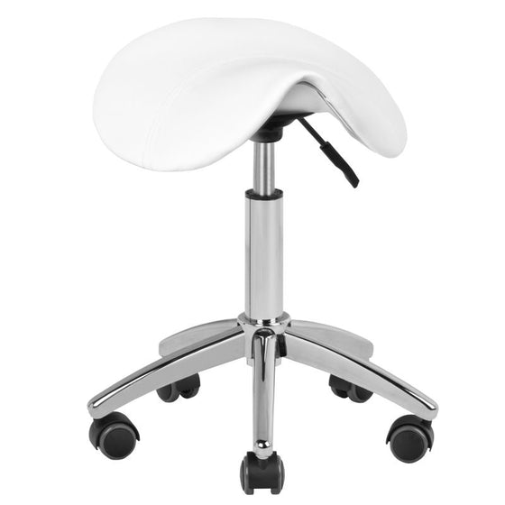 Taburett Sadelstol AM-302 Justerbar - Vit