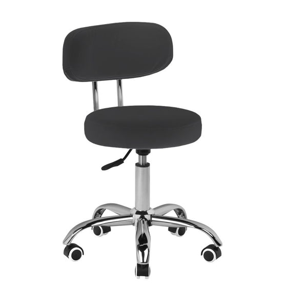 Taburett A-007 Svart - Justerbar i Konstläder