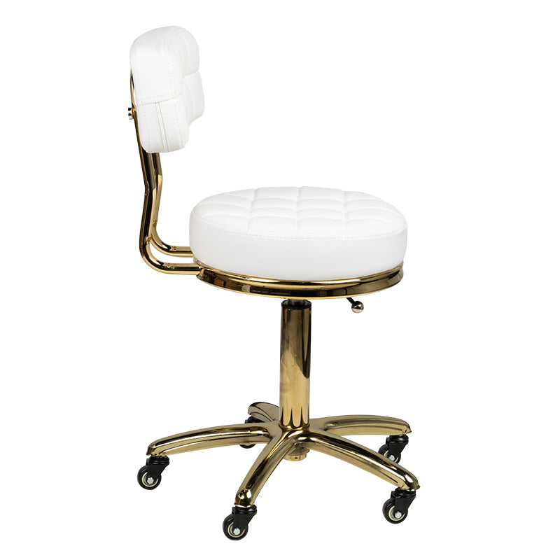 Taburett AM-961 Guld-Vit - Justerbar - bild 3