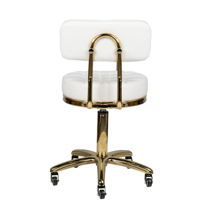 Taburett AM-961 Guld-Vit - Justerbar - bild 4