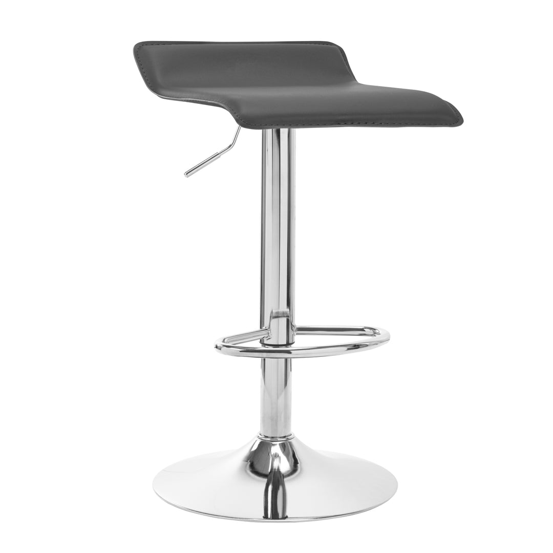 Barstol med ryggstöd QS-B08 - Grå, justerbar