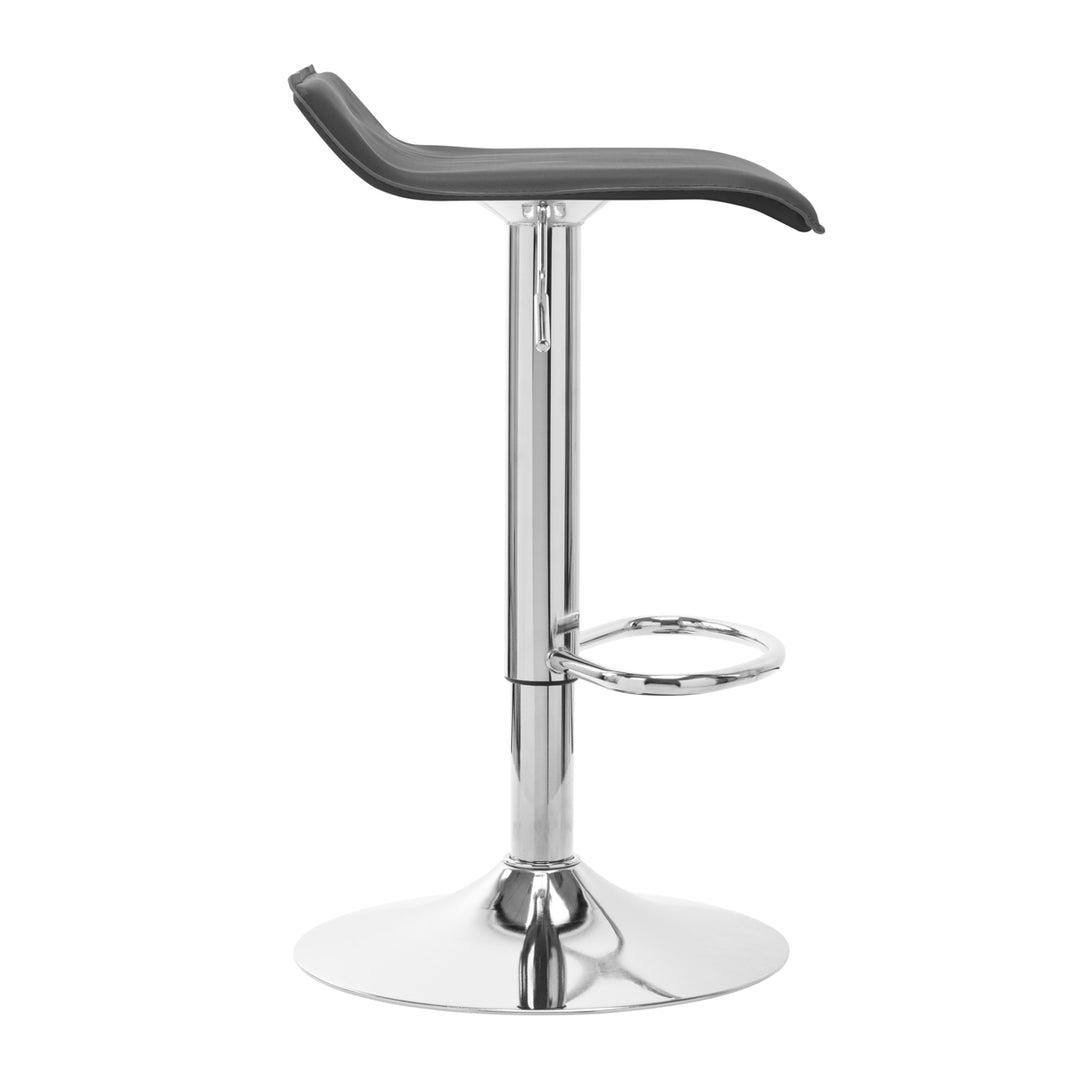 Barstol med ryggstöd QS-B08 - Grå, justerbar - bild 2