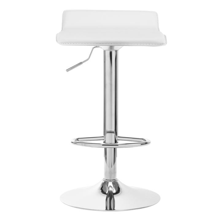 Barstol med ryggstöd QS-B08 - Vit, justerbar - bild 3
