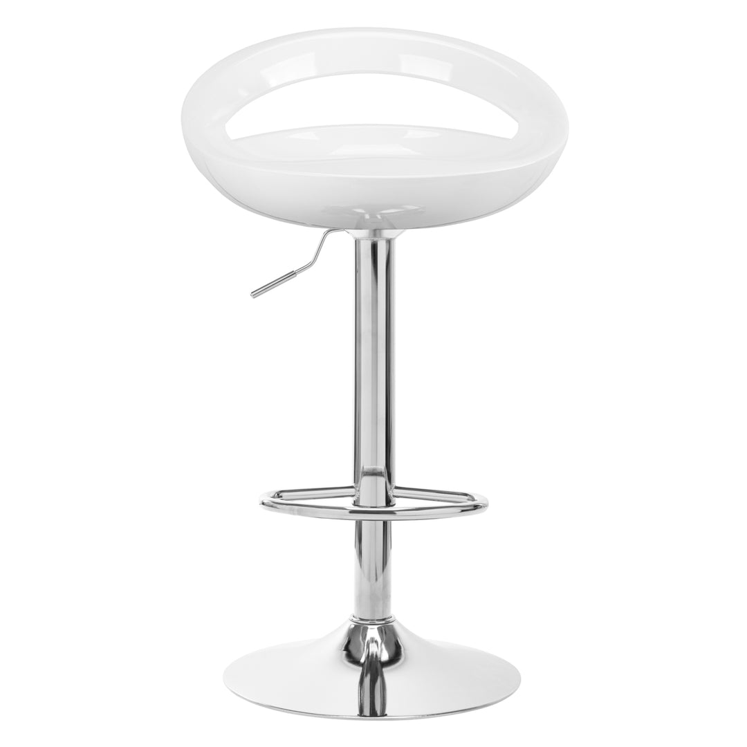 Barstol med ryggstöd QS-B01 - Vit, justerbar - bild 3