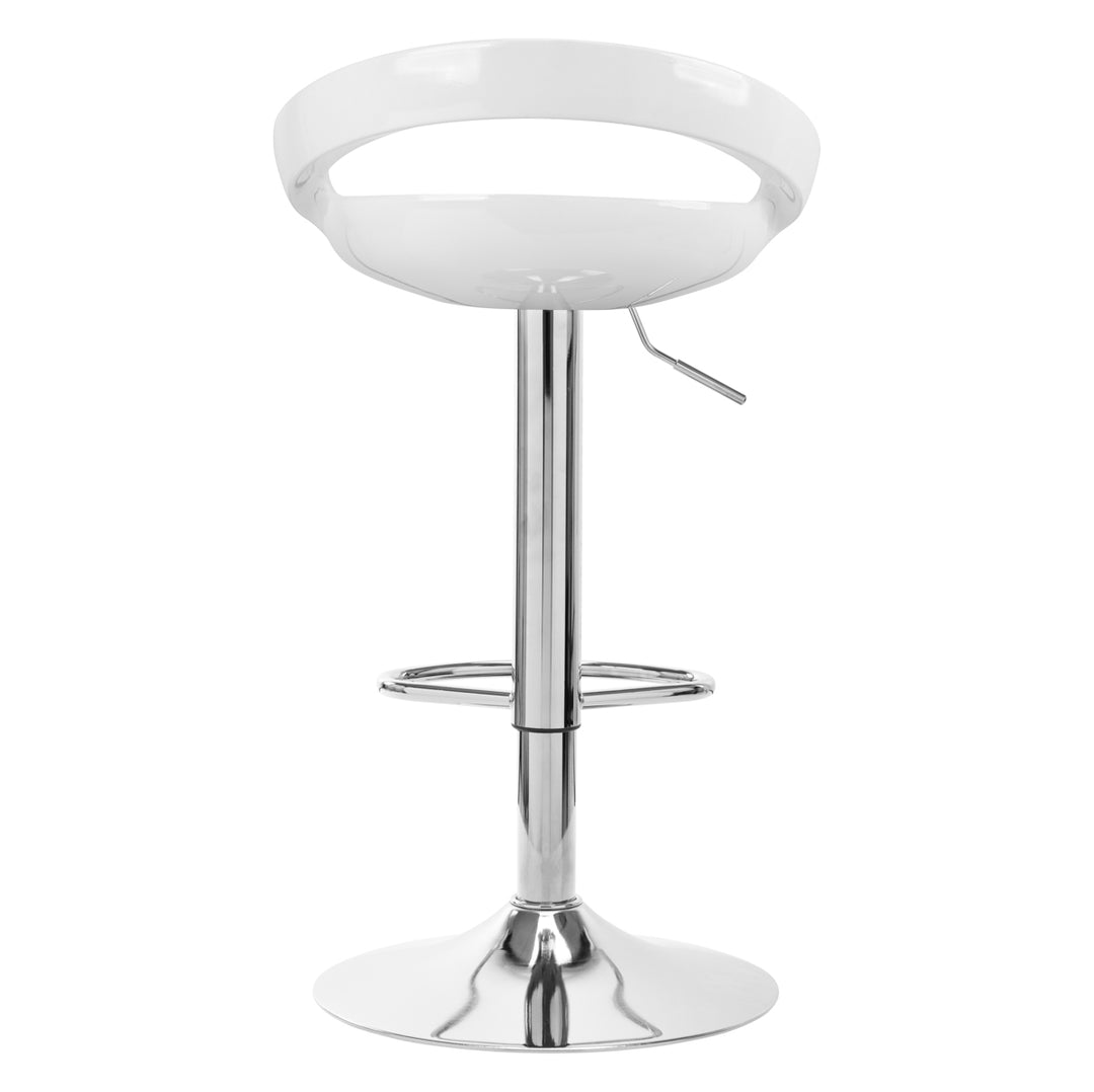 Barstol med ryggstöd QS-B01 - Vit, justerbar - bild 4